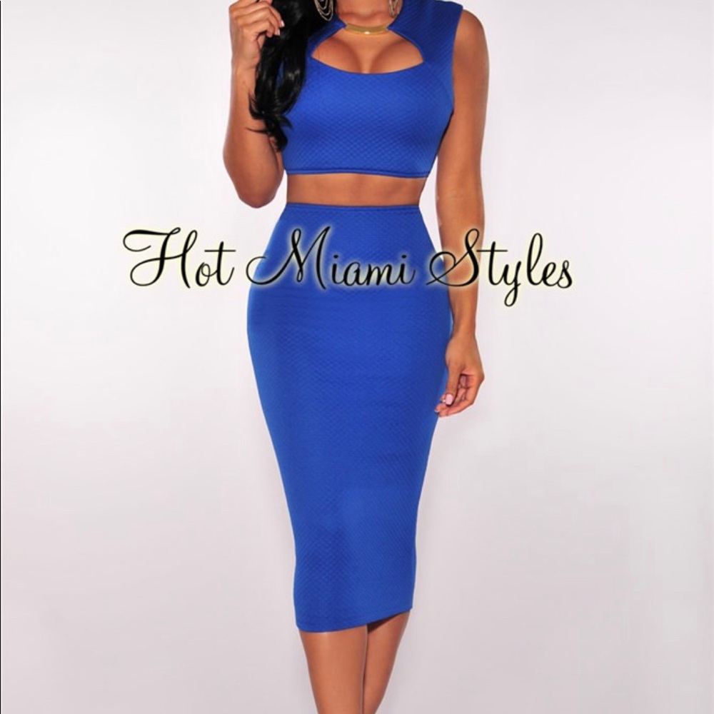 Beautiful skirt and top blue